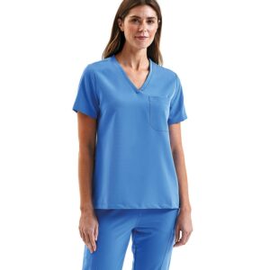 Womens Limitless V-Neck Stretch Scrub Top