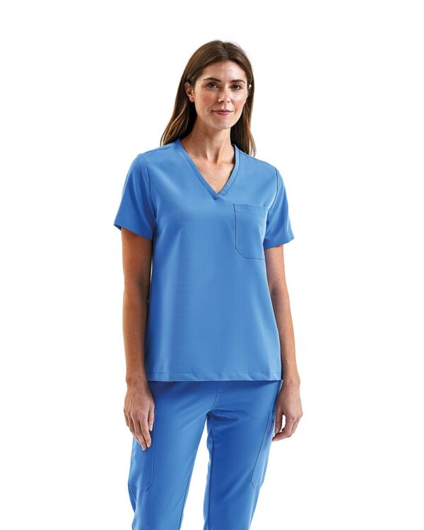 Womens Limitless V-Neck Stretch Scrub Top