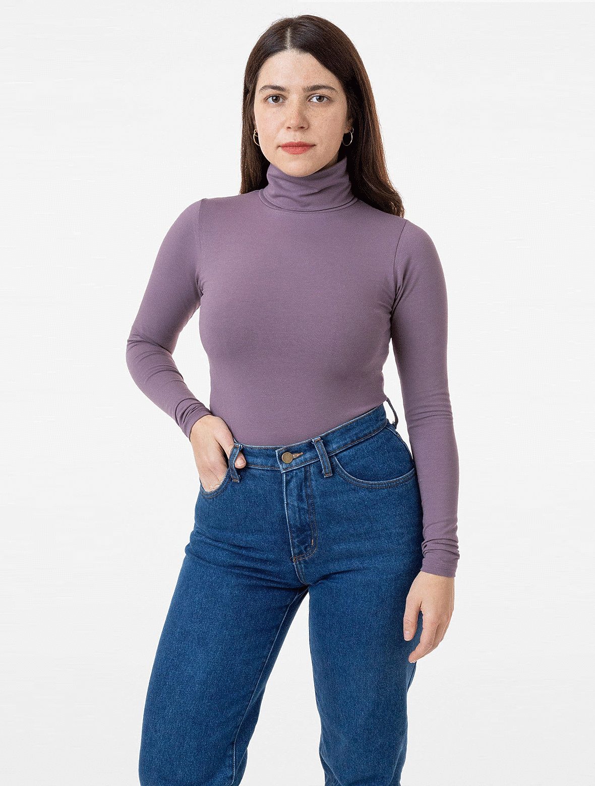 Cotton Spandex Turtleneck