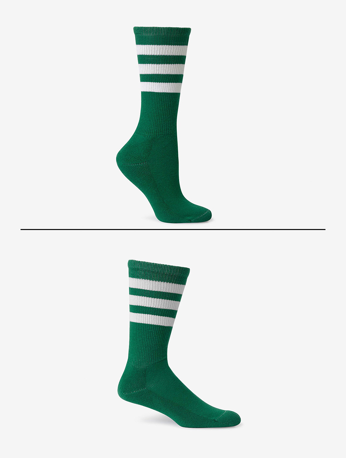 Unisex 3-Stripe Calf Sock