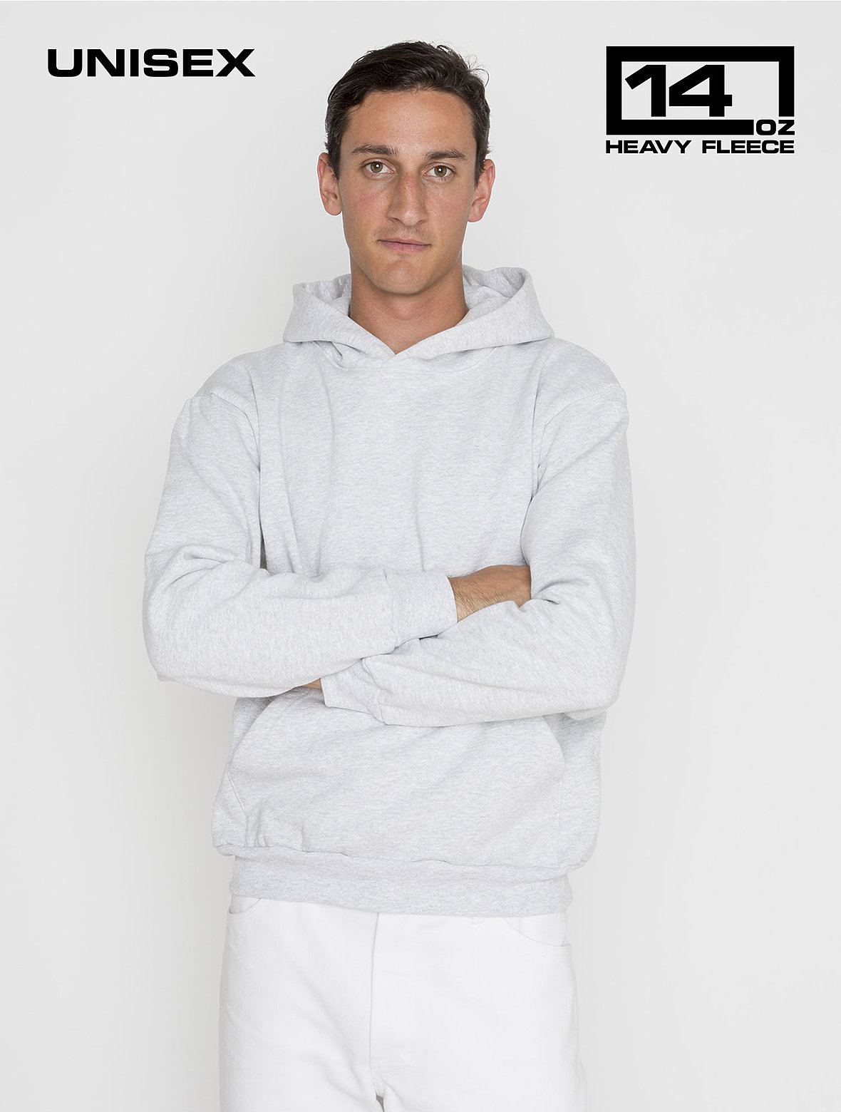L/S HEAVY FLEECE HOOD PO 14 OZ