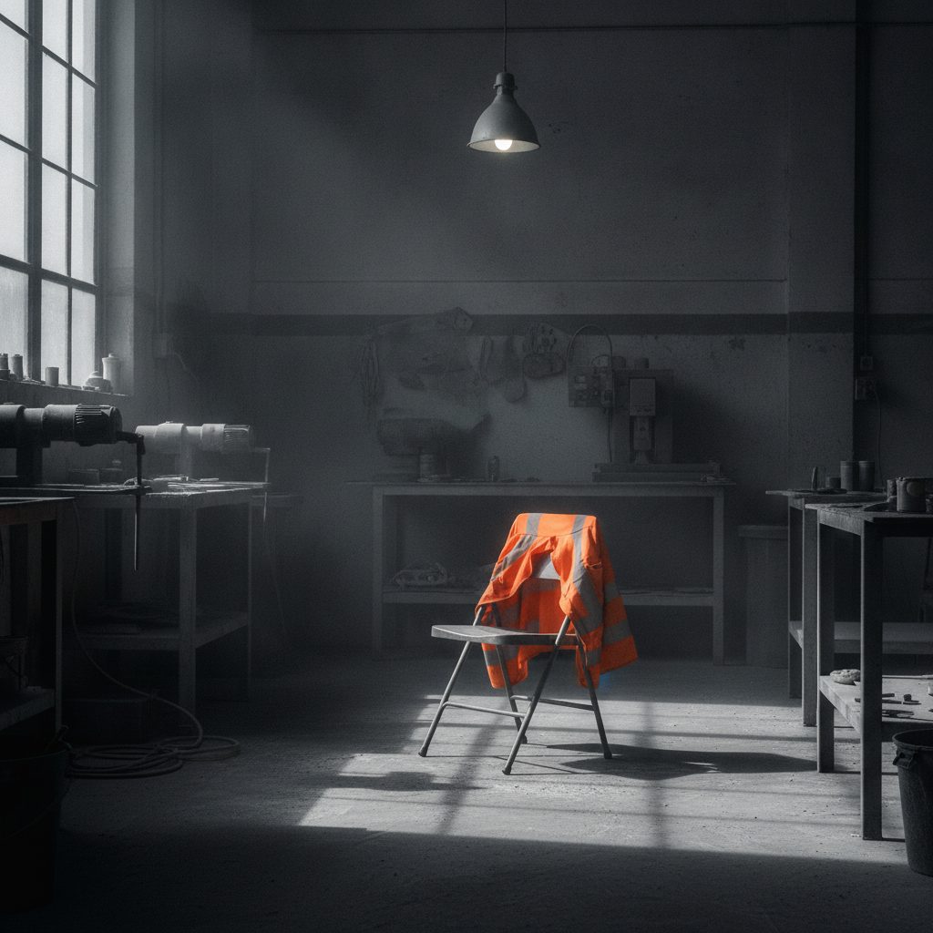 A quiet decoration workshop at the end of a shift