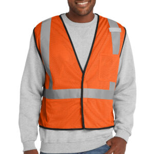 CornerStone ANSI 107 Class 2 Economy Mesh One-Pocket Vest. CSV100