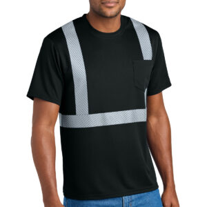 CornerStone Enhanced Visibility Segmented Tape Tee CS206