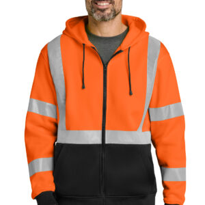 CornerStone A107 Class 3 Heavy-Duty Fleece Full-Zip Hoodie CSF300