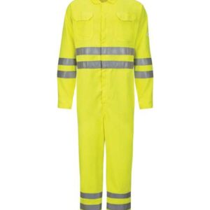 Men's Hi-Vis Deluxe Coverall with Reflective Trim - CoolTouch® 2 - 7 oz.