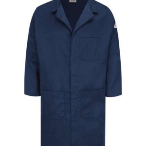 Men's Concealed Snap Front Lab Coat - EXCEL FR® ComforTouch® - 6 oz.