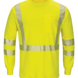 Men's Tall Hi-Visibility Lightweight Long Sleeve T-Shirt