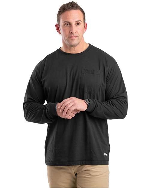Men's Tall Performance Long Sleeve Pocket T-Shirt