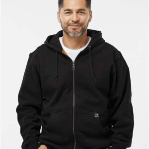 Men's Tall Crossfire Heavyweight Power Fleece Hooded Jacket with Thermal Lining