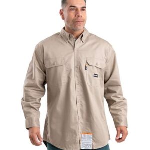 Men's Flame-Resistant Button-Down Work Shirt