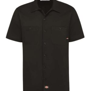 Men's Industrial Short Sleeve Cotton Work Shirt