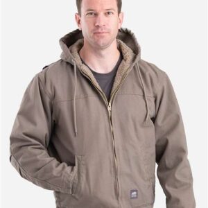 Men's Heartland Washed Duck Hooded Work Coat