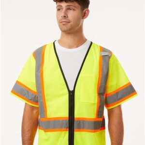 Unisex Class 3 Mesh Zippered Vest
