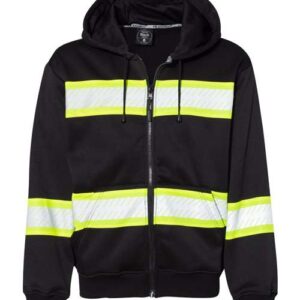 Men's EV Series® Enhanced Visibility Full-Zip Hooded Sweatshirt