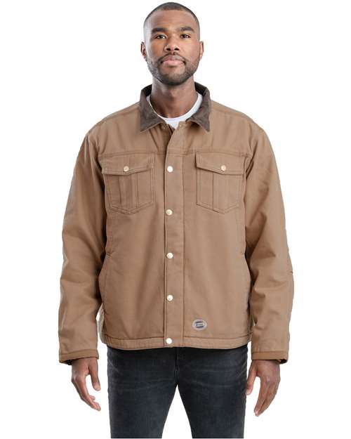 Men's Tall Vintage Washed Sherpa-Lined Work Jacket
