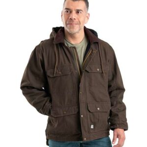 Men's Heartland Washed Duck Zip-Off Hooded Coat