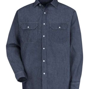 Men's Tall Deluxe Denim Long Sleeve Shirt