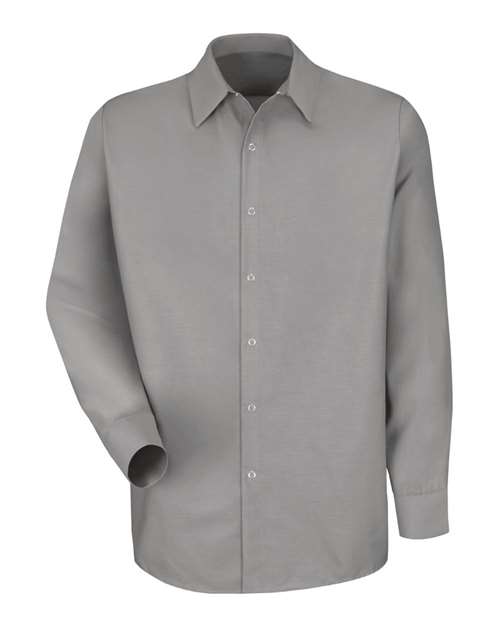 Men's Tall Specialized Pocketless Poplin Long Sleeve Work Shirt