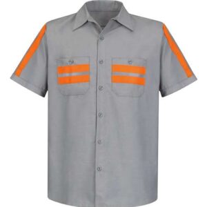 Men's Enhanced Visibility Industrial Work Shirt