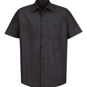 Men's Tall Industrial Short Sleeve Work Shirt