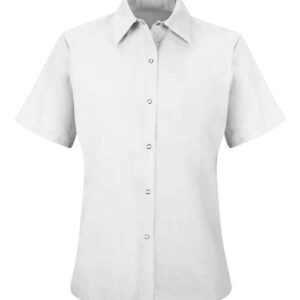 Women's Short Sleeve Specialized Pocketless Work Shirt