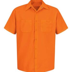 Men's Tall Enhanced Visibility Short Sleeve Work Shirt