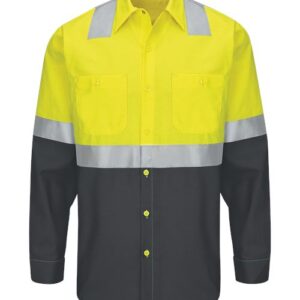 Men's Enhanced & Hi-Visibility Long Sleeve Work Shirt