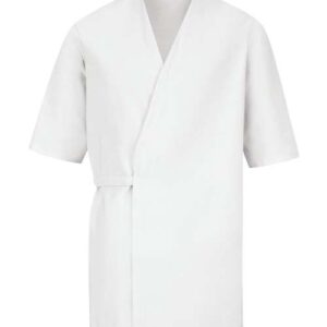 Men's Collarless Poplin Butcher Wrap