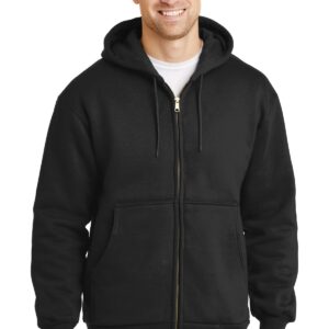 CornerStone - Heavyweight Full-Zip Hooded Sweatshirt with Thermal Lining. CS620
